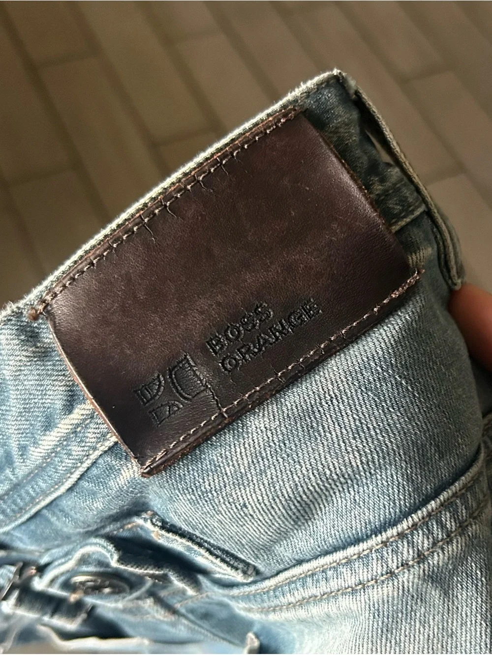 BOSS ORANGE Men's Light Wash Selvedge regular fit